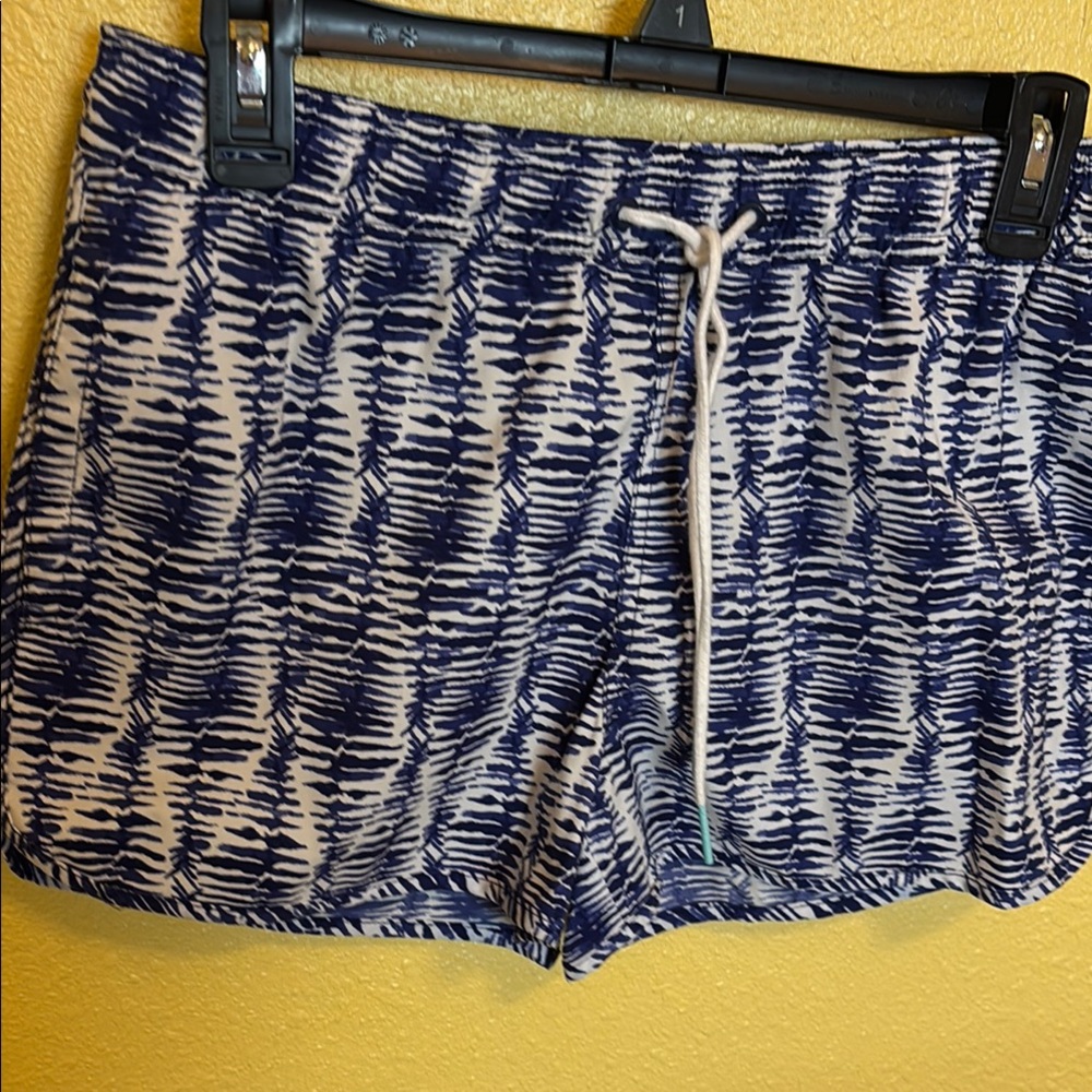 Blue and White Women's Shorts